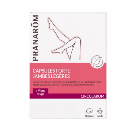 PRANAROM CIRCULAROM CAPSULES FORTE JAMBES LEGERES 30 CAPSULES