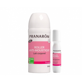 PRANAROM PRANABB ROLLER ANTI-MOUSTIQUES BIO + ROLLER APAISANT BIO (ECO) 30ML