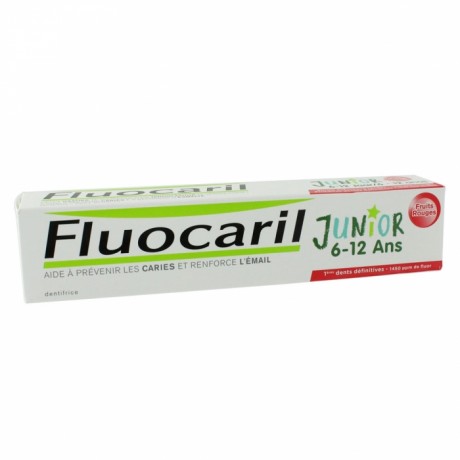 FLUOCARIL JUNIOR DENTIFRICE 6-12 ANS GEL FRUITS ROUGES 75ML FLUOCARIL JUNIOR DENTIFRICE 6-12 ANS GEL FRUITS ROUGES 75ML