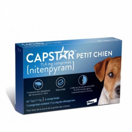 CAPSTAR Petit Chien 11,4 mg 6 comprimés