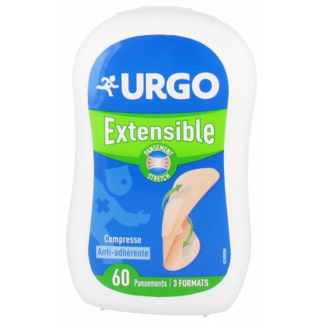 URGO EXTENSIBLE 60 PANSEMENTS 3 FORMATS URGO EXTENSIBLE 60 PANSEMENTS 3 FORMATS