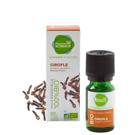 PHARMASCIENCE Huile Essentielle GIROFLE BIO 5ml PHARMASCIENCE Huile Essentielle GIROFLE BIO 5ml