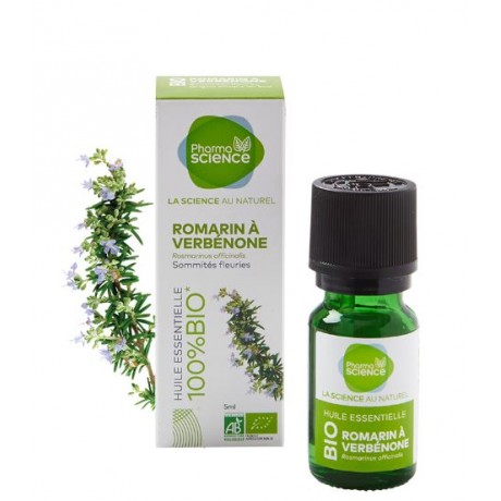 PHARMASCIENCE Huile Essentielle ROMARIN VERBENONE BIO 5ml PHARMASCIENCE Huile Essentielle ROMARIN VERBENONE BIO 5ml