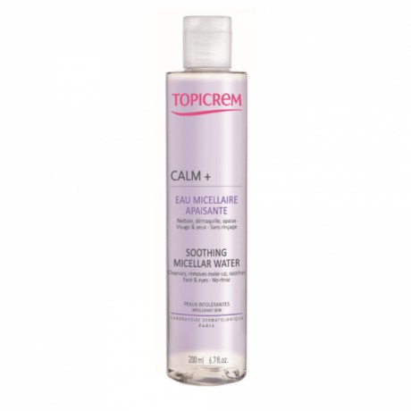 TOPICREM CALM+ EAU MICELLAIRE APAISANTE PEAUX INTOLERANTES 200ML TOPICREM CALM+ EAU MICELLAIRE APAISANTE PEAUX INTOLERANTES 200ML