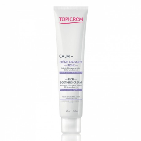 TOPICREM CALM+ CREME APAISANTE RICHE PEAUX INTOLERANTES SECHES 40ML TOPICREM CALM+ CREME APAISANTE RICHE PEAUX INTOLERANTES SECHES 40ML
