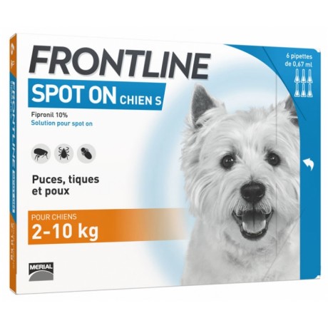 Frontline Spot On Chien S boite de 6 Frontline Spot On Chien S boite de 6