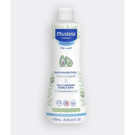MUSTELA Bain Mousse Eveil à l'avocat bio 750ml MUSTELA Bain Mousse Eveil à l'avocat bio 750ml