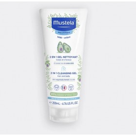 MUSTELA Gel Nettoyant 2 en 1 à l'avocat bio 200ml