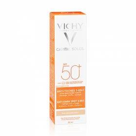 VICHY IDEAL SOLEIL SOIN ANTI TACHES TEINTE 3-EN-1 TRES HAUTE PROTECTION SPF50+ 50ML