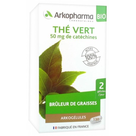 ARKOPHARMA ARKOGÉLULES THÉ VERT BIO 130 GÉLULES