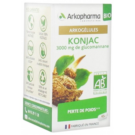 ARKOPHARMA ARKOGÉLULES KONJAC BIO 45 GÉLULES