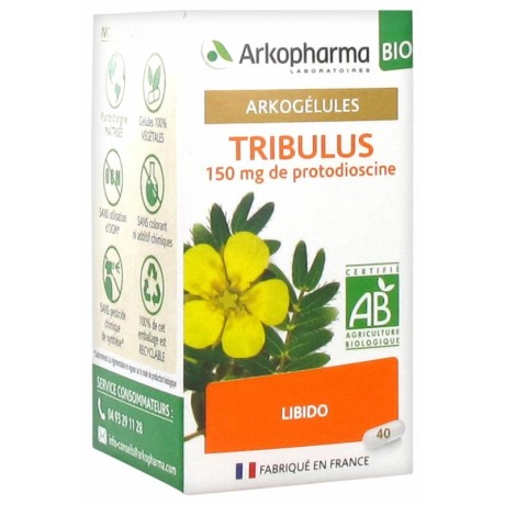 ARKOPHARMA ARKOGÉLULES TRIBULUS BIO 40 GÉLULES