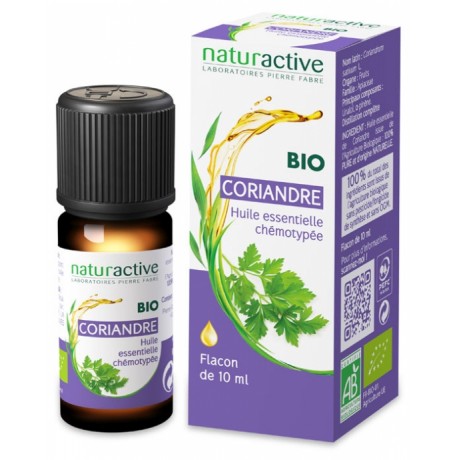 NATURACTIVE HUILE ESSENTIELLE CORIANDRE BIO 10 ML NATURACTIVE HUILE ESSENTIELLE CORIANDRE BIO 10 ML