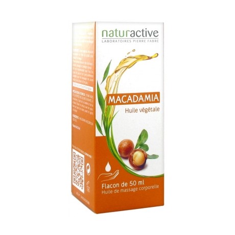 NATURACTIVE HUILE VÉGÉTALE MACADAMIA 50 ML NATURACTIVE HUILE VÉGÉTALE MACADAMIA 50 ML