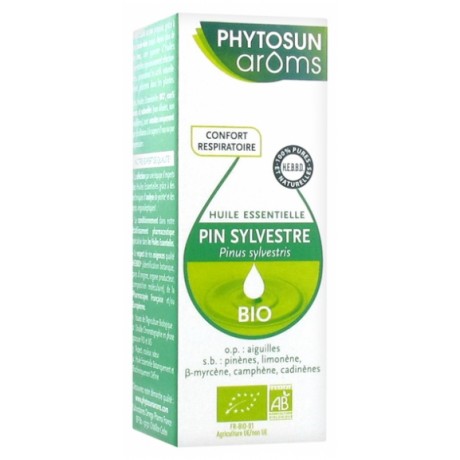 PHYTOSUN ARÔMS HUILE ESSENTIELLE PIN SYLVESTRE (PINUS SYLVESTRIS) BIO 5 ML PHYTOSUN ARÔMS HUILE ESSENTIELLE PIN SYLVESTRE (PINUS SYLVESTRIS) BIO 5 ML