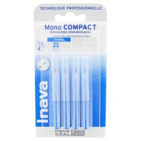 INAVA MONO COMPACT 4 BROSSETTES INTERDENTAIRES - TAILLE : ISO1 0,8 MM BLEU