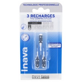 INAVA TRIO BROSSETTES 3 RECHARGES POUR TRIO COMPACT/FLEX - TAILLE : ISO0 0,6 MM NOIRE