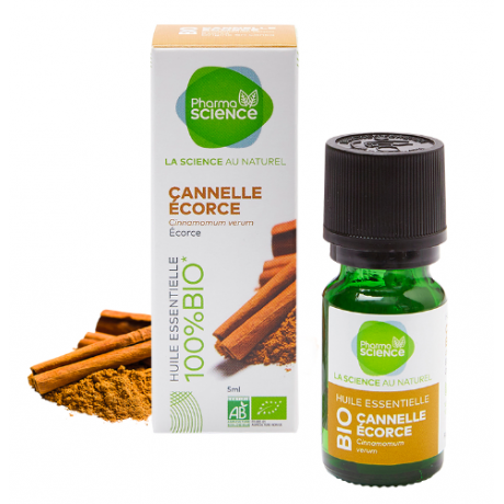 PHARMASCIENCE HUILE ESSENTIELLE CANNELLE ECORCE BIO 5ml PHARMASCIENCE HUILE ESSENTIELLE CANNELLE ECORCE BIO 5ml