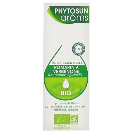 PHYTOSUN ARÔMS HUILE ESSENTIELLE ROMARIN À VERBÉNONE (ROSMARINUS OFFICINALIS) BIO 5 ML