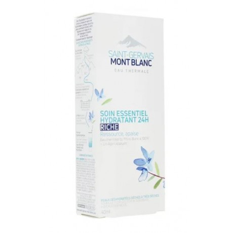 Saint-Gervais Mont Blanc Soin essentiel hydratant 24h riche 40 ml Saint-Gervais Mont Blanc Soin essentiel hydratant 24h riche 40 ml