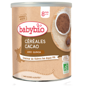 BABYBIO CÉRÉALES CACAO AVEC QUINOA Dès 8 mois 220g