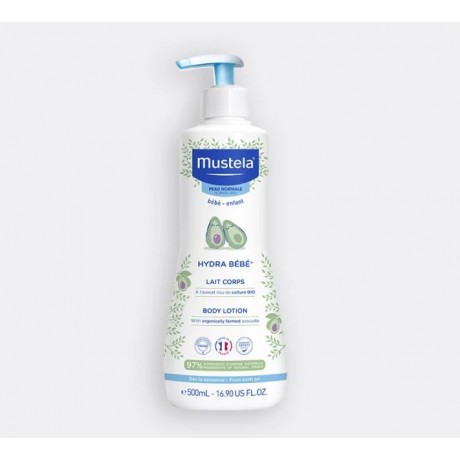MUSTELA Lait corps Hydra Bébé à l'avocat bio 500ml MUSTELA Lait corps Hydra Bébé à l'avocat bio 500ml