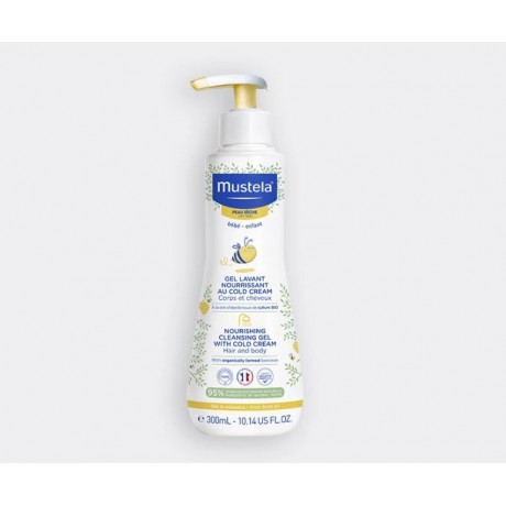 MUSTELA Gel lavant nourrissant au Cold Cream à la cire d'abeille bio 300ml MUSTELA Gel lavant nourrissant au Cold Cream à la cire d'abeille bio 300ml