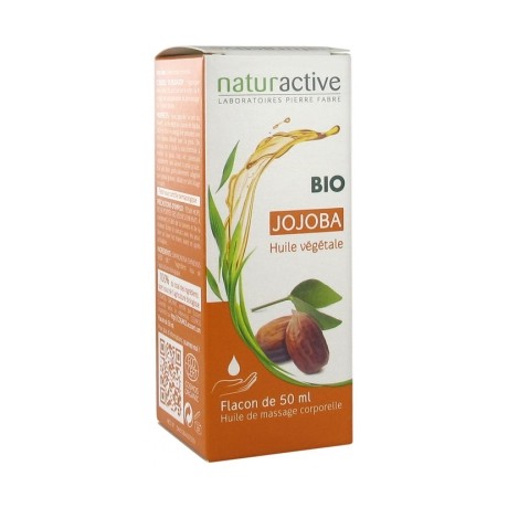 NATURACTIVE HUILE VÉGÉTALE JOJOBA BIO 50 ML NATURACTIVE HUILE VÉGÉTALE JOJOBA BIO 50 ML