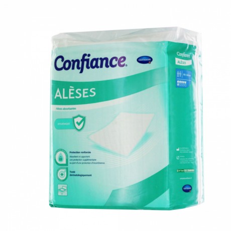 HARTMANN CONFIANCE ALESES PROTECTIONS ABSORBANTES NIVEAU 1 60X60CM JETABLES X30 HARTMANN CONFIANCE ALESES PROTECTIONS ABSORBANTES NIVEAU 1 60X60CM JETABLES X30