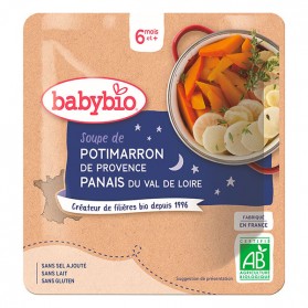 BABYBIO Doypack soupe potimarron panais - 190g