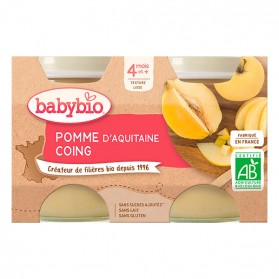 BABYBIO Alim inf pomme coing 2P/130g