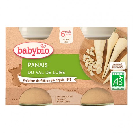 BABYBIO Petits pots Panais dès 4mois 2x130g BABYBIO Petits pots Panais dès 4mois 2x130g