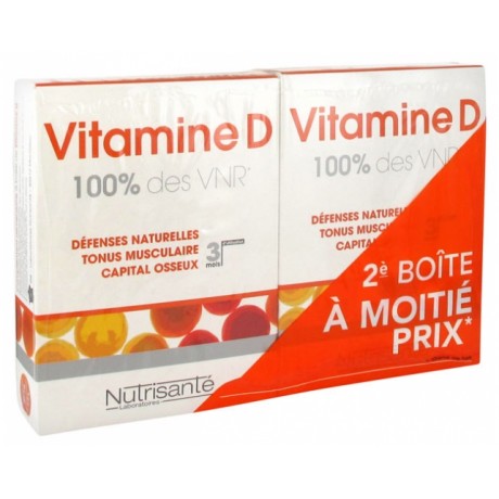 NUTRISANTÉ VITAMINE D LOT DE 2 X 90 COMPRIMÉS