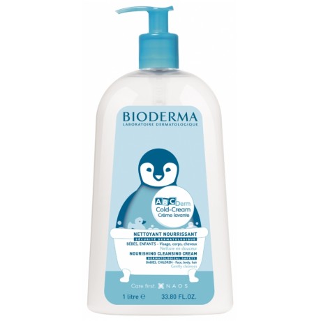 BIODERMA ABCDERM COLD-CREAM CRÈME LAVANTE 1 LITRE