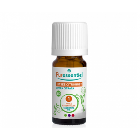PURESSENTIEL HUILE ESSENTIELLE DE LITSEE CITRONNEE BIO 10ML PURESSENTIEL HUILE ESSENTIELLE DE LITSEE CITRONNEE BIO 10ML