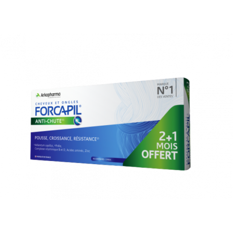 FORCAPIL ANTI-CHUTE 2MOIS + 1 MOIS OFFERT FORCAPIL ANTI-CHUTE 2MOIS + 1 MOIS OFFERT