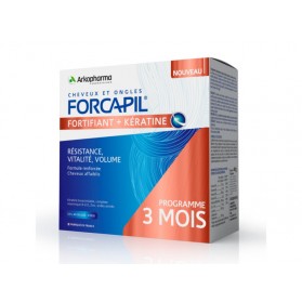 FORCAPIL FORTIFIANT + KERATINE PROGRAMME 3 MOIS 180 gélules