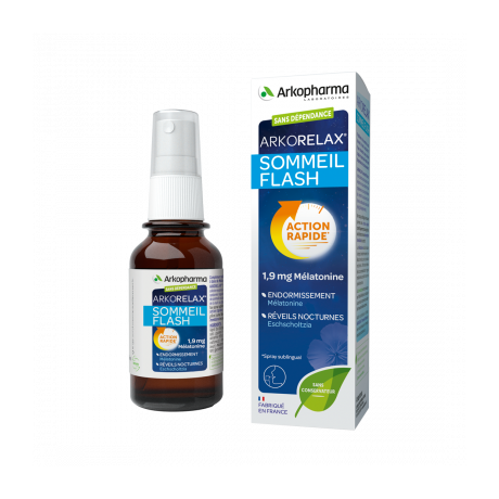 ARKOPHARMA ARKORELAX SOMMEIL FLASH 1.9MG DE MELATONINE 20ML ARKOPHARMA ARKORELAX SOMMEIL FLASH 1.9MG DE MELATONINE 20ML