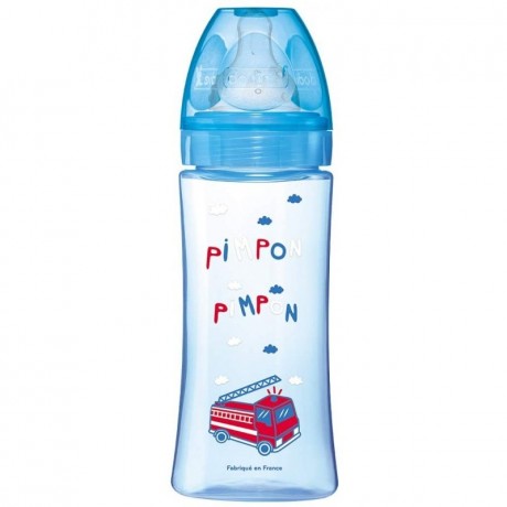 DODIE Initiation+ Biberon Anti-Colique Tétine Ronde 3 Vitesses Débit 3 Bleu Pompier +6 Mois 330ml DODIE Initiation+ Biberon Anti-Colique Tétine Ronde 3 Vitesses Débit 3 Bleu Pompier +6 Mois 330ml