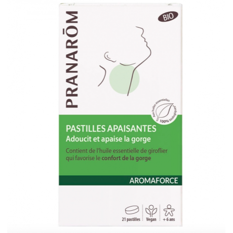PRANAROM AROMAFORCE PASTILLES APAISANTES BIO X21 PRANAROM AROMAFORCE PASTILLES APAISANTES BIO X21