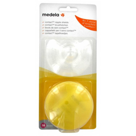 Bout de sein silicone x2 Transparent S de Mam, Coquilles