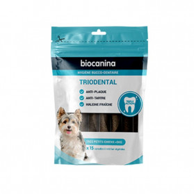 BIOCANINA TRIODENTAL Très Petits Chiens Moins de 5kg - 15 Lamelles à Mâcher