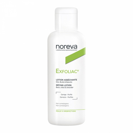 NOREVA EXFOLIAC LOTION ASSECHANTE DOS BUSTE ET EPAULES PEAUX A IMPERFECTIONS 125ML