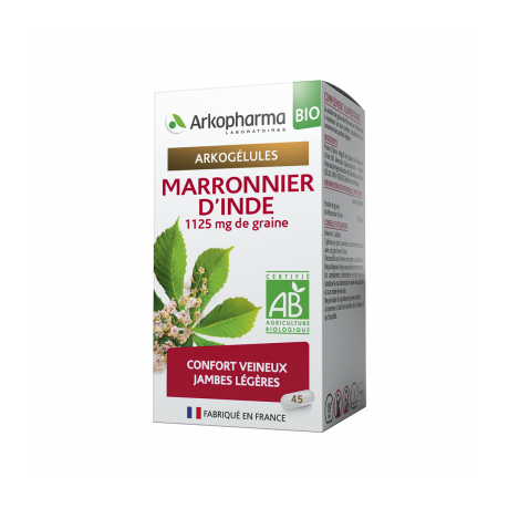 ARKOPHARMA ARKOGÉLULES® BIO MARRONNIER D'INDE 45 GELULES ARKOPHARMA ARKOGÉLULES® BIO MARRONNIER D'INDE 45 GELULES