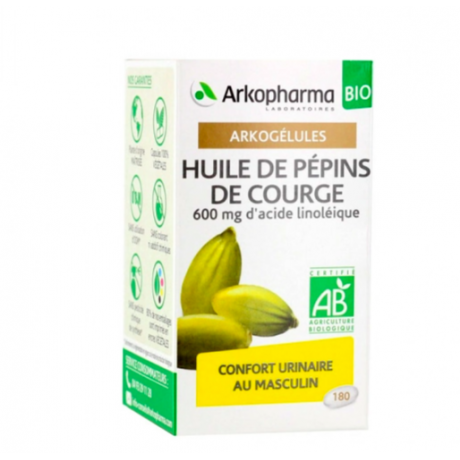 ARKOPHARMA ARKOGELULES HUILE DE PEPINS DE COURGE BIO 180 CAPSULES ARKOPHARMA ARKOGELULES HUILE DE PEPINS DE COURGE BIO 180 CAPSULES