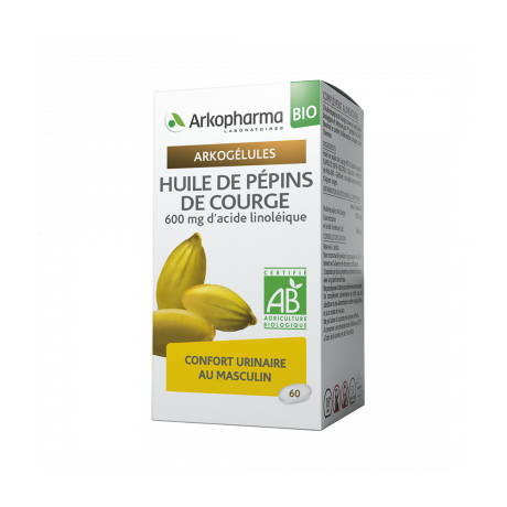 ARKOPHARMA ARKOGÉLULES® BIO HUILE DE PÉPINS DE COURGE 60 GELULES ARKOPHARMA ARKOGÉLULES® BIO HUILE DE PÉPINS DE COURGE 60 GELULES