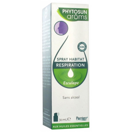 PHYTOSUN ARÔMS ESCULAPE SPRAY HABITAT RESPIRATION 30 ML PHYTOSUN ARÔMS ESCULAPE SPRAY HABITAT RESPIRATION 30 ML