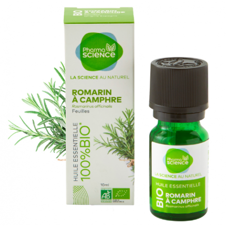 PHARMASCIENCE HUILE ESSENTIELLE ROMARIN A CAMPHRE BIO 10ML PHARMASCIENCE HUILE ESSENTIELLE ROMARIN A CAMPHRE BIO 10ML
