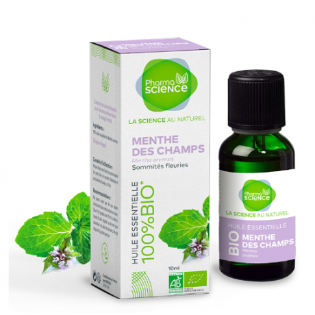 PHARMASCIENCE HUILE ESSENTIELLE BIO MENTHE DES CHAMPS 10ML