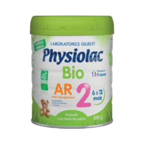 PHYSIOLAC Lait Bio AR 2ème âge - 800g PHYSIOLAC Lait Bio AR 2ème âge - 800g